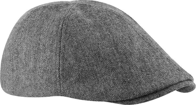 Beechfield Flat Cap - Donker Grijs - Verstelbaar - UnisexBeechfield Flat Cap -- Verstelbaar - Unisex
