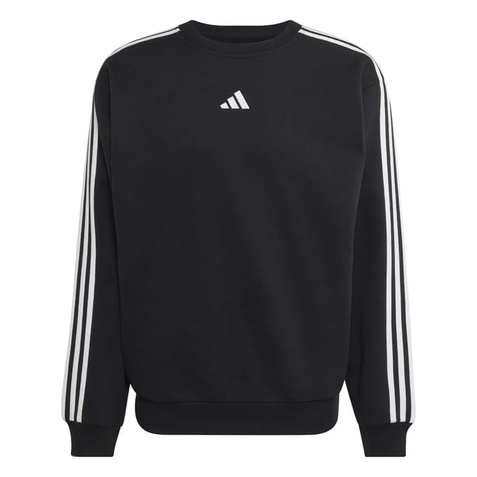 Adidas Essentials 3 Stripes Fleece Sweatshirt Zwart XL Man