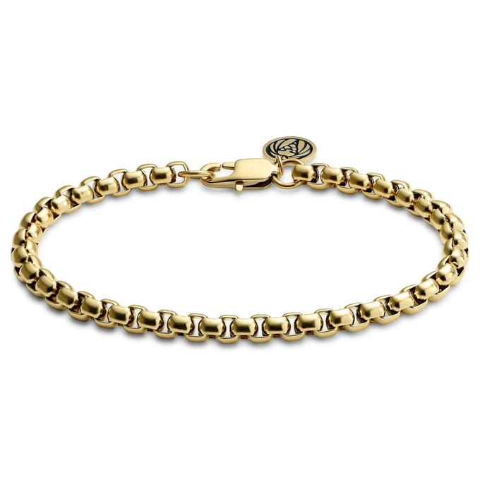 Essentials | 5 mm Goudkleurige Armband met Gebogen Venetiaanse Schakels