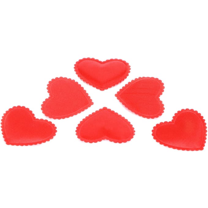 500 stuks 3,5 cm Hart Confetti Polyester Bruiloft Valentijnsdag Decoratie Confetti red