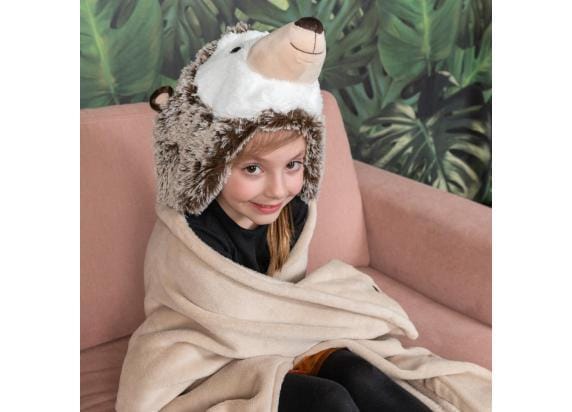 Cozy Noxxiez Blanket Hedgehog Fleece dekentjes