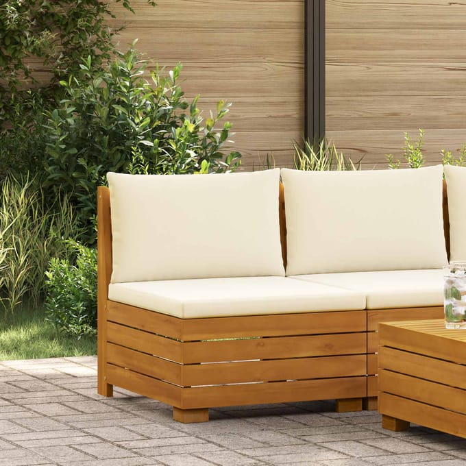 vidaXL - Tuinstoel - Midden - Massief - Acacia - Hout - Bruin