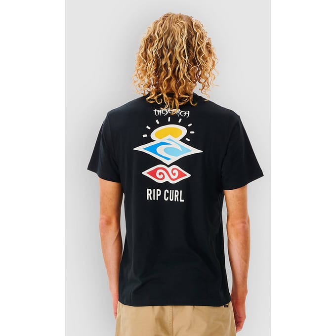 Rip Curl Search Icon T-shirt Met Korte Mouwen Zwart M Man