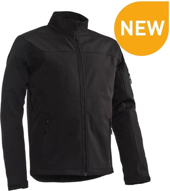 Santino Santo Softshell stretch - Zwart - 4XL