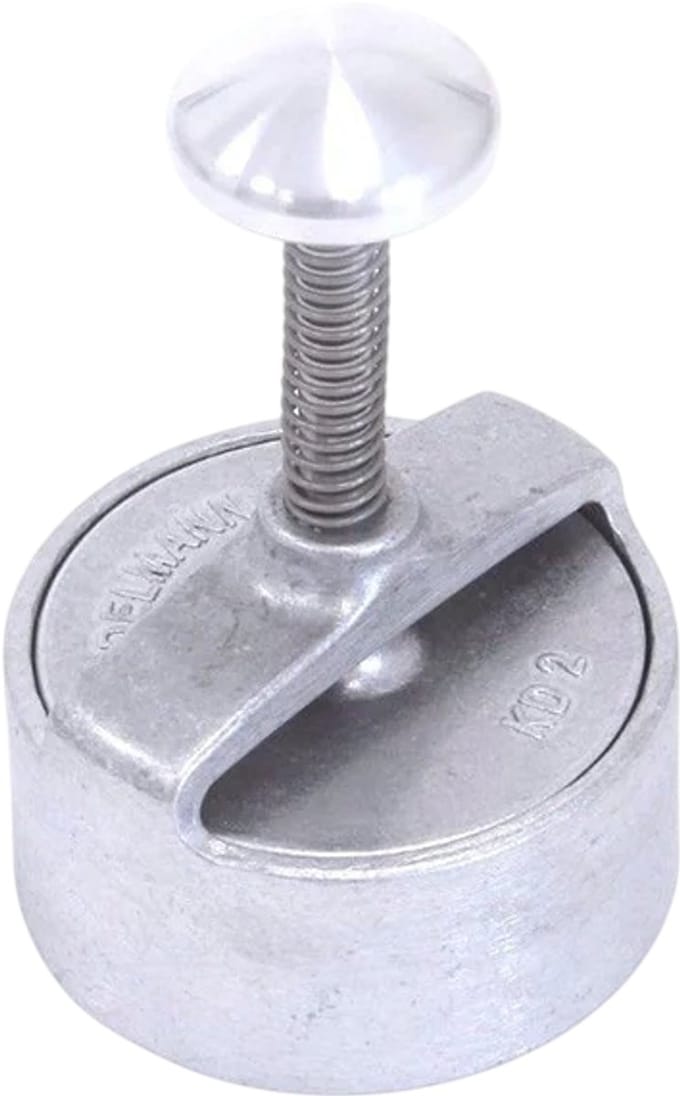 Hamburgerpers aluminium professioneel - rond 10 cm