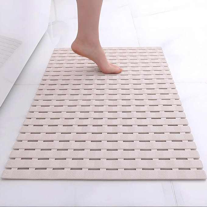 Douchemat - Badmat - Veilig Douchen - 180 Sterke Zuignappen - 70 x 40 cm - Kaki