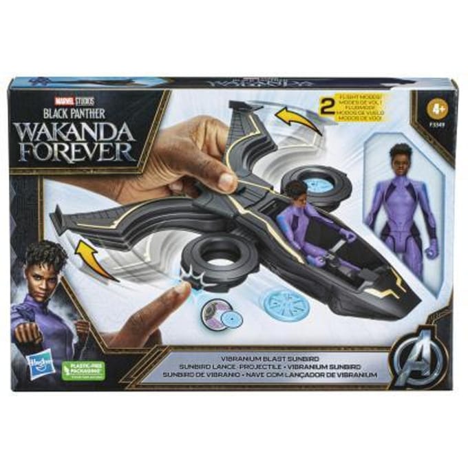 Hasbro Marvel Black Panther Figuur 15cm met voertuig Actiefiguren en superhelden