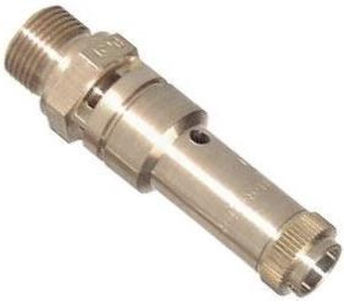 G 3/8'' Messing Vooringesteld Overdrukventiel 27.5 Bar DN 8 - SFL-B-8-27P5-038