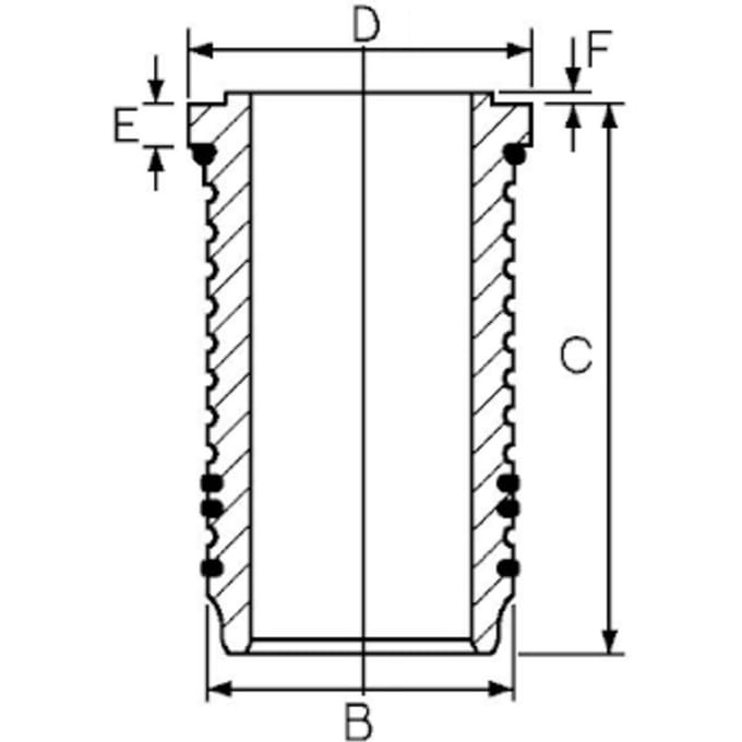 Goetze Engine Voering, cilinderkop GOETZE 15-676420-00