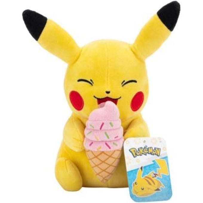 Pokemon Summer Pikachu with Ice Cream Pluche 20cm Bekende knuffels