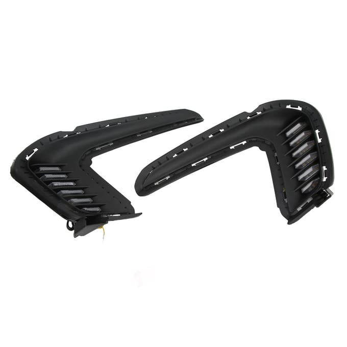 1 Paar LED Knipperlicht Dagrijlicht Wit Licht Waterdicht Vervanging voor Hyundai Elantra 2016 2017 2018 black