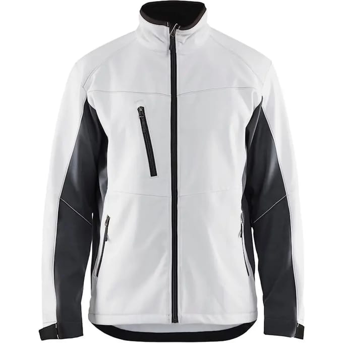 Blaklader 4950 Softshell Jack Wit/Donkergrijs maat S