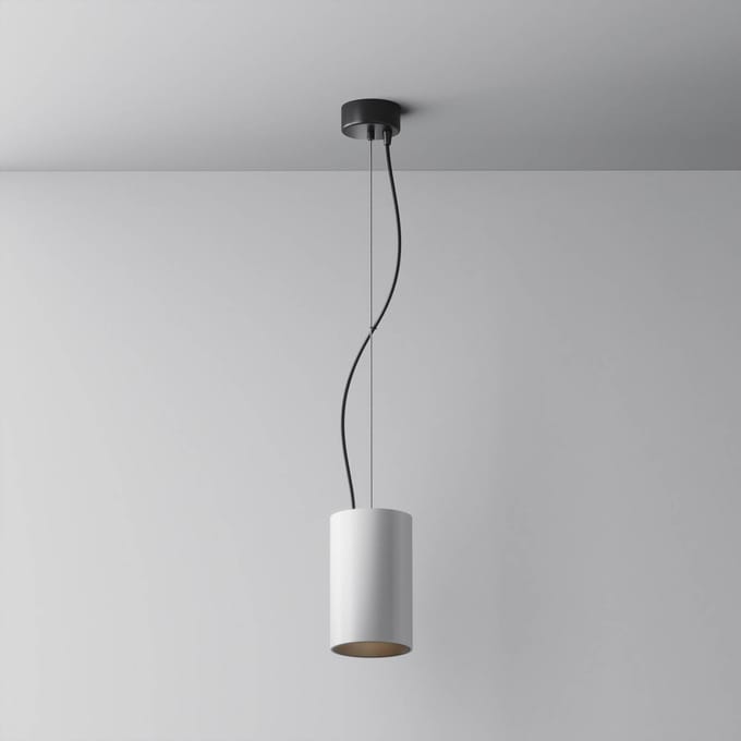 Maytoni LED hanglamp Efir, wit, Ø 9,5 cm, 25 W, 38°