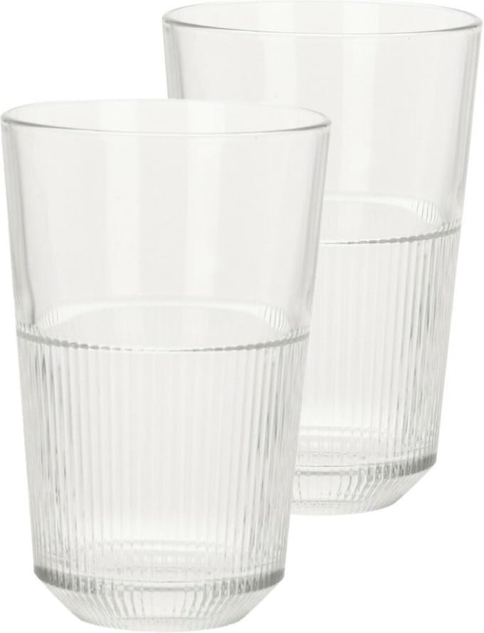 Excellent Houseware Whisky glazen - 8x - transparant - 360 ml - drink/waterglazen