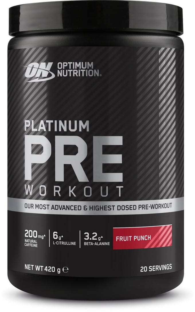 Optimum Nutrition Platinum Pre-Workout - Fruit Punch - Pre Workout - 420 gram (20 doseringen)