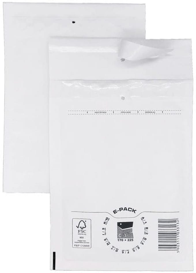 Heykapak - Enveloppen - Luchtkussen - C13 - 170x225mm - Wit
