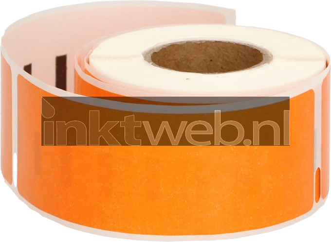 FLWR - Labels / Dymo 99010 / oranje / Geschikt voor Dymo