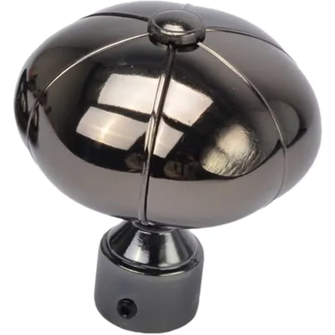 Decomode Knop Pompoen Zwart Nikkel 20mm - 2 Stuks