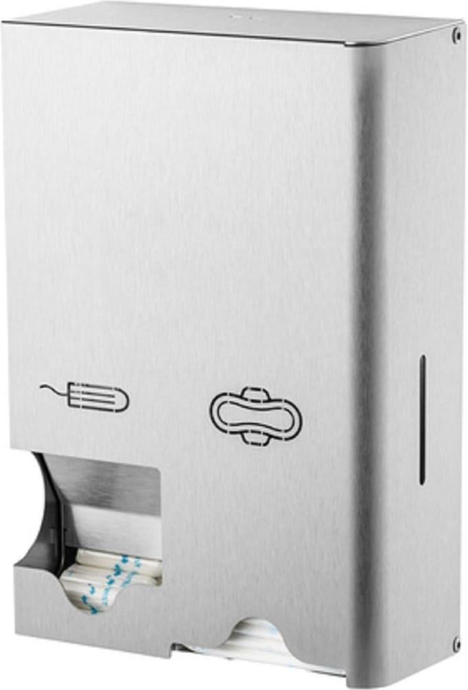 Maandverband- & tampondispenser klein RVS
