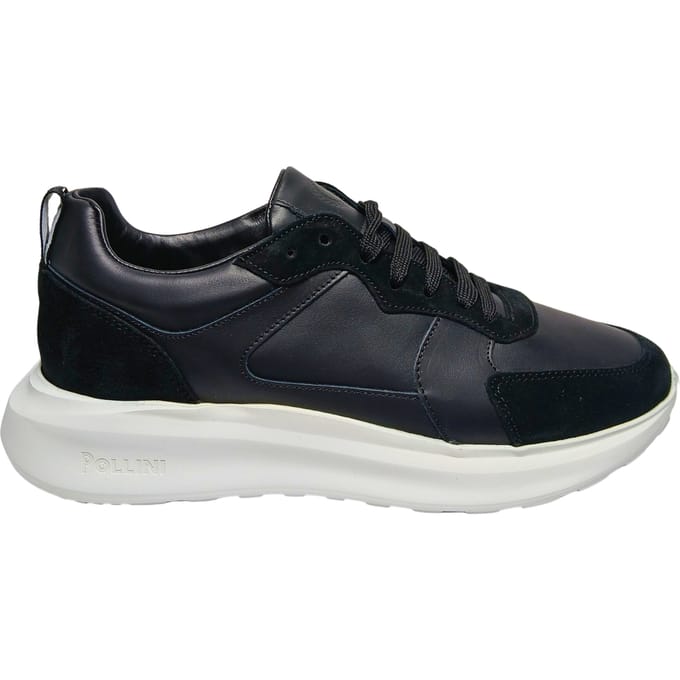 pb15024G9fnve00A Pollini Mannen Leder Zwart