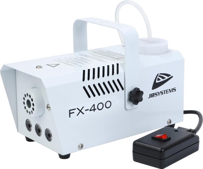 JB Systems FX-400 Rookmachine Krachtige rookmachine met amber leds om de rookuitvoer te kleuren