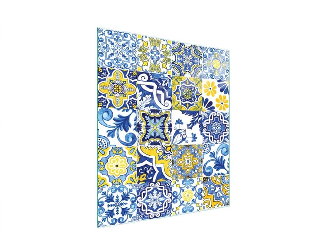 TMK ArtDeko - Glazen Snijplank - 45x52 cm - Mozaïek - Hittebestendig