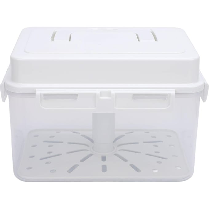 Récipient de Fermentation Kimchi Grande Capacité Bonne Étanchéité Rectangulaire Fermentation Marinage Kimchi L white