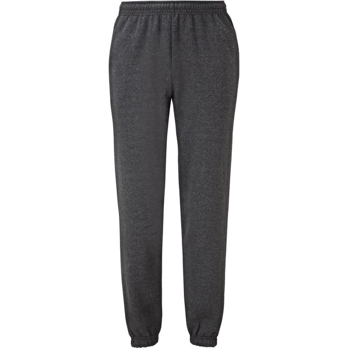 Fruit of the Loom Heren Klassiek Elastisch Manchet Joggingbroek (Donkere Heide Grijs)