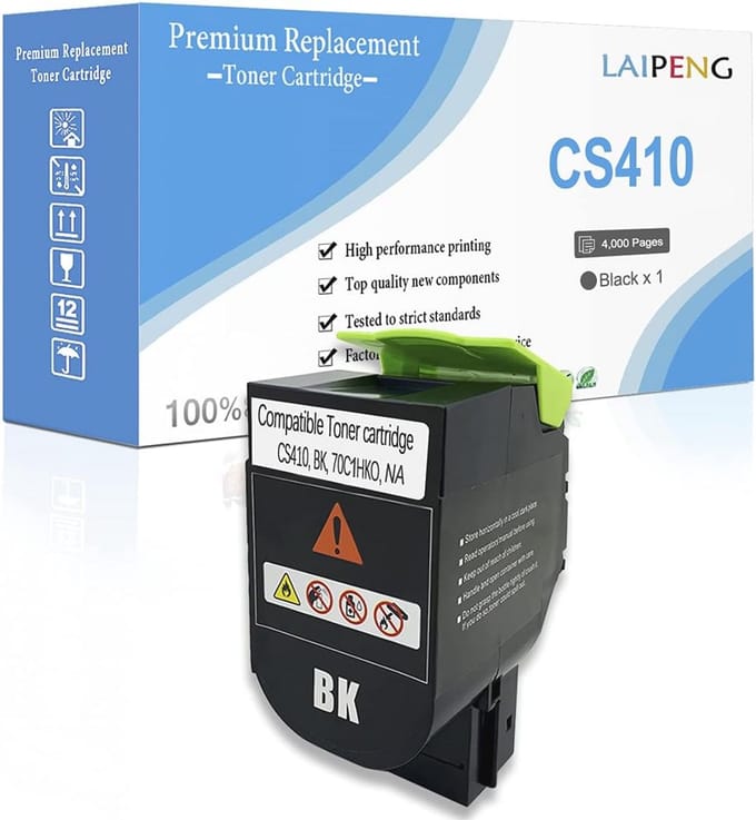 Hoge capaciteit tonercartridge voor CS310, CS410 en CS510 printers - 4000 pagina's