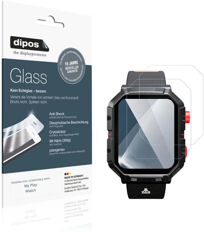 dipos – 2x Pantserfolie geschikt voor My Play Watch | 9H Screenprotector