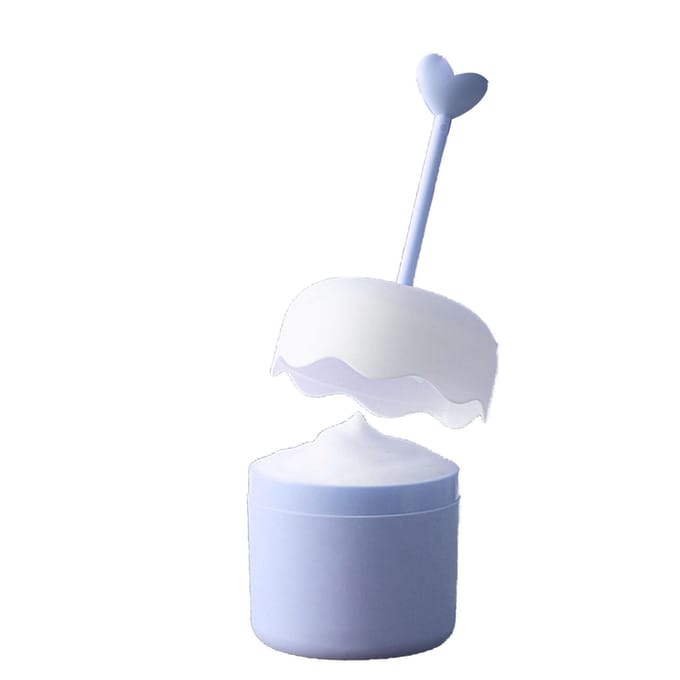 Gezichtsreiniger Schuimmaker Beker Draagbaar Drukken Mooi Reiniger Bubbel Schuimend Apparaat Blue gray