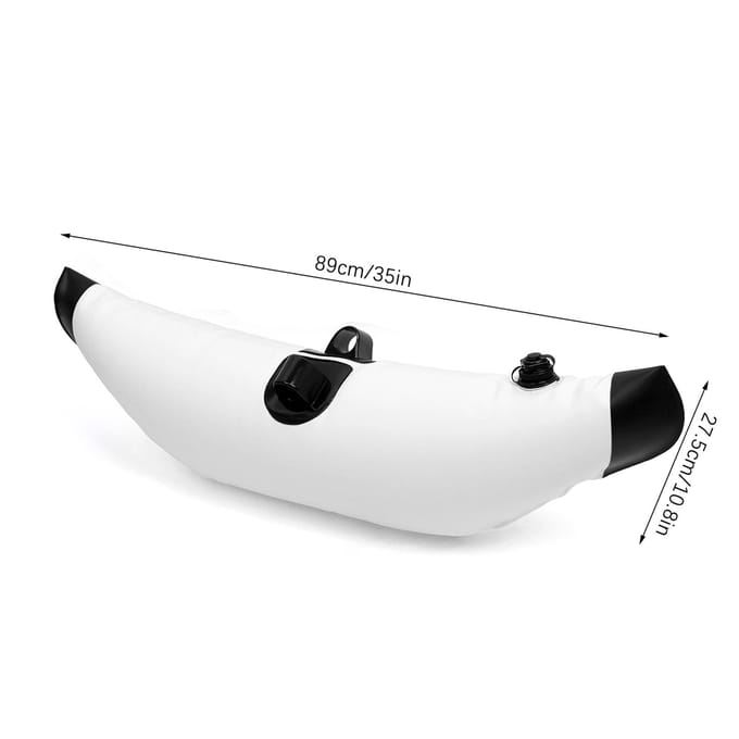 2 pièces Kayak PVC gonflable stabilisateur flotteur Kayak bateau pêche debout flotteur stabilisateur blanc