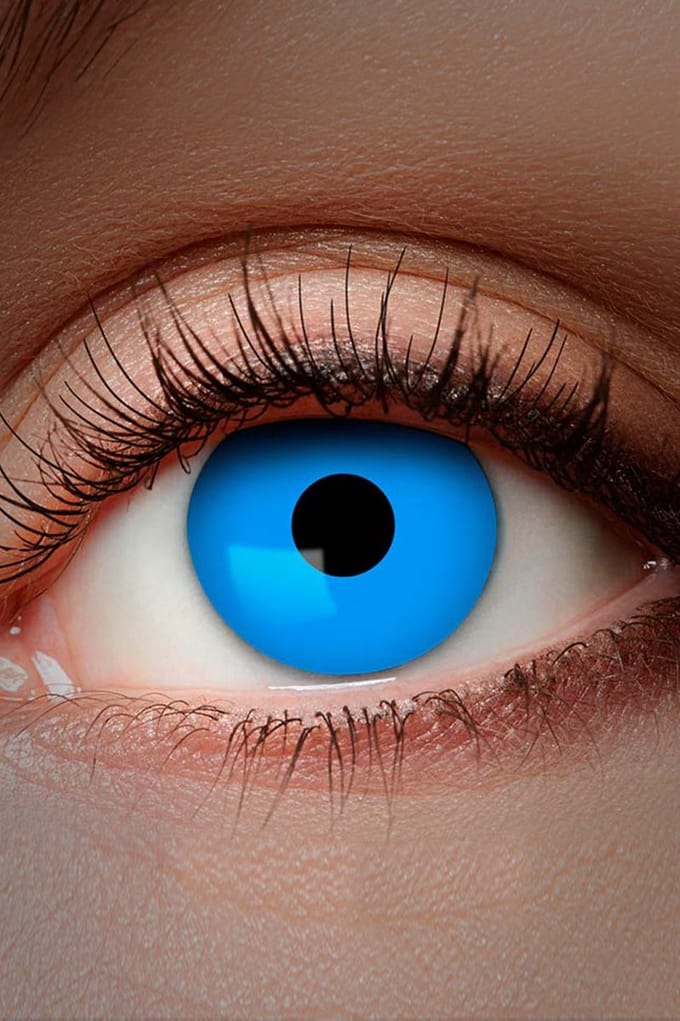 Lenzen - Blauw - UV / blacklight - Maandlenzen