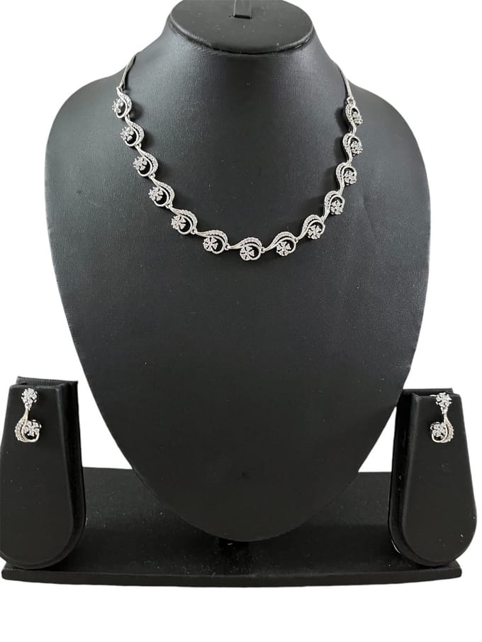 N3 Collecties Wit Diamant Sieradenset voor Dames