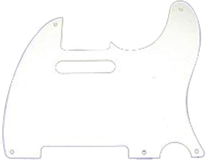 Fender Pickguard Tele 5-Hole White - Pickguard