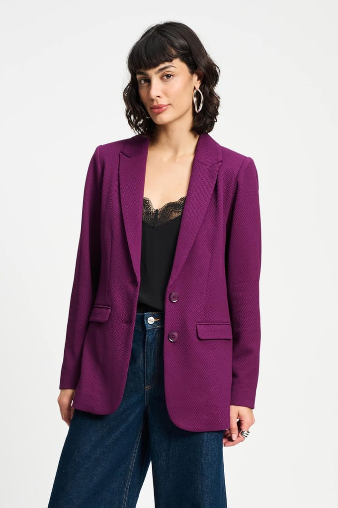 POM Amsterdam Blazer - Chloé Plum Taglia: 36 | Blazers Outlet | Donna | Magenta