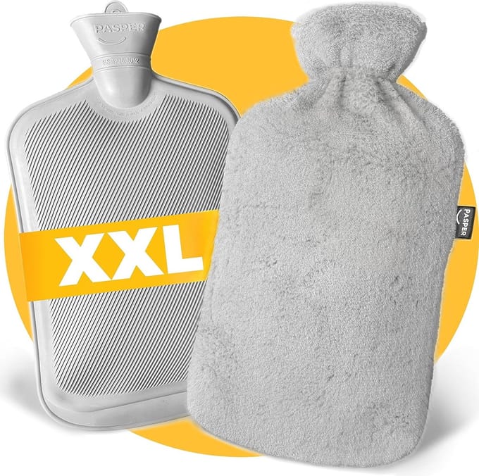 XXL warmwaterkruik 3.5L – Perfect voor 8 uur warmte