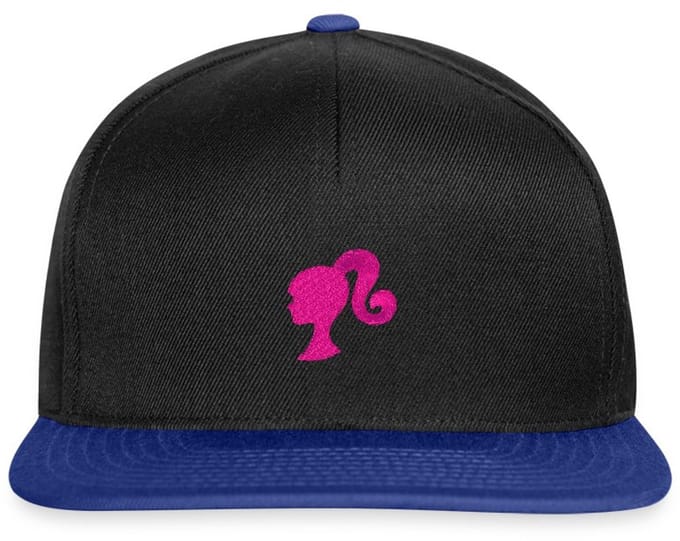 Barbie Silhouet Borduurwerk Snapback cap