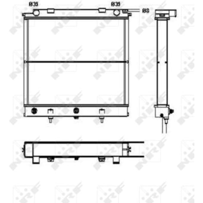 Radiator, motorkoeling NRF 52129