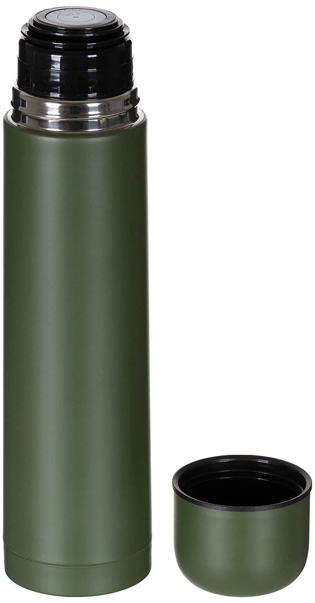 MFH Vacuüm Thermosfles Olijf Groen 1 Liter