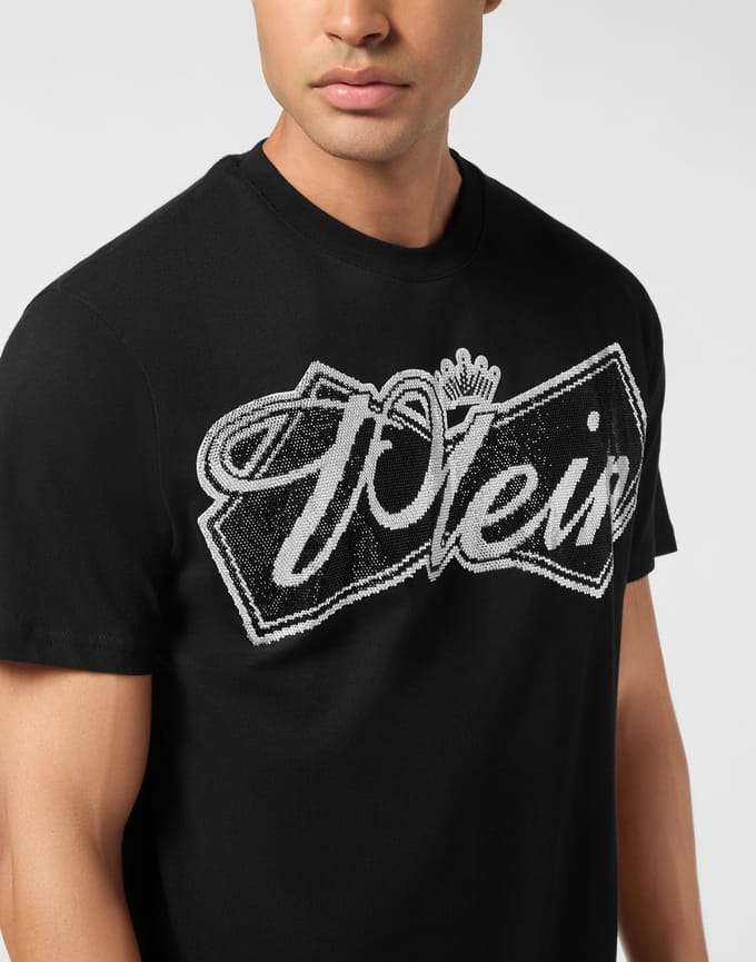 Round Neck T-Shirt Plein Crown Stones
