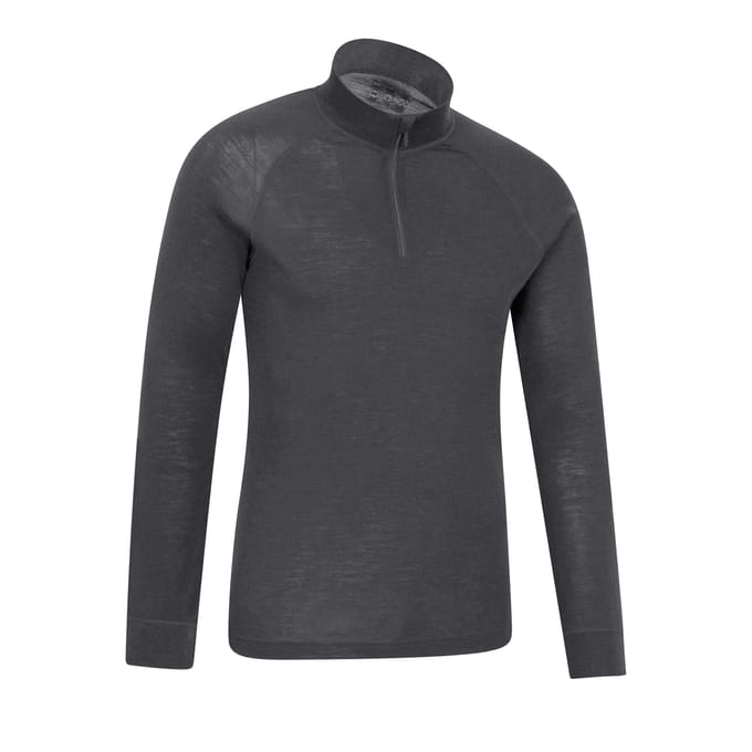 Mountain Warehouse Heren Merino II Base Layer Top (Grijs)