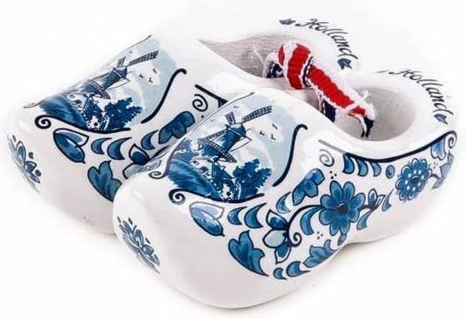 Matix - paar souvenier klompjes - Delftsblauw - Holland - 6 cm