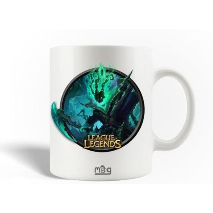 Mug en Céramique - League of Legends - Thresh - 30cl - Compatible Lave-Vaisselle - Blanc