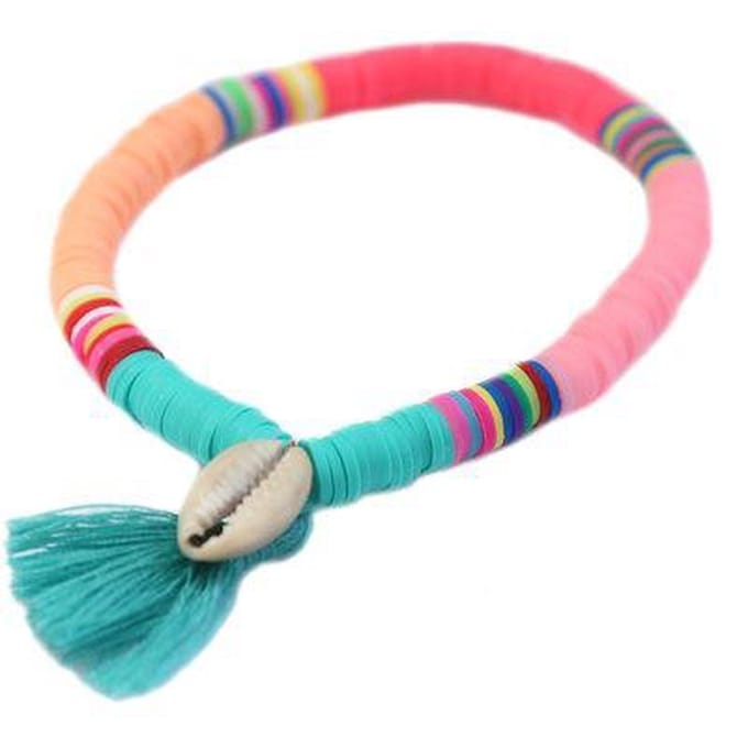 Summer shell bracelet azur - Love Ibiza