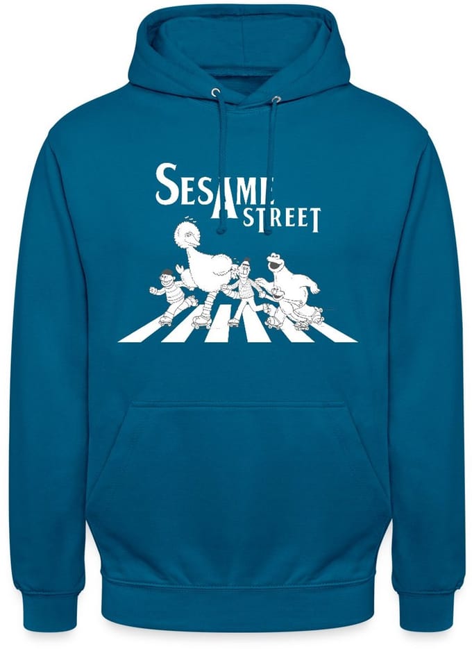 Sesamstraat Parodie Op Abbey Road Hoodie Unisex