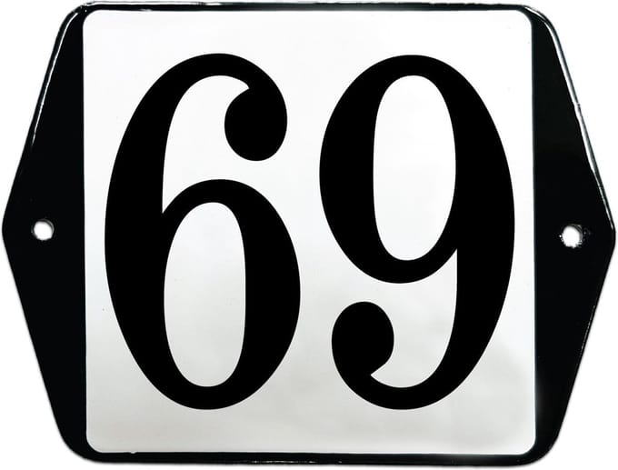 Emaille huisummer model oor - 69