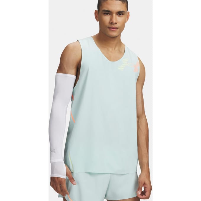 Under Armour Velociti Elite Singlet Hardloopshirt Heren-mint, koraal