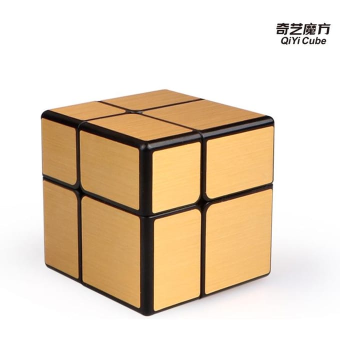 Cube Miroir 2x2 3x3 Or et Argent Cube Anti-Stress Forme Spéciale Cube de Vitesse Jouet Puzzle Puzzle Enfant Jouet Cadeau