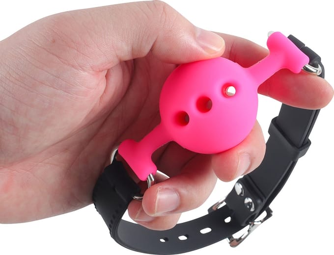 Banoch - ballgag siliconen small - roze Ø 3,5 cm - bdsm